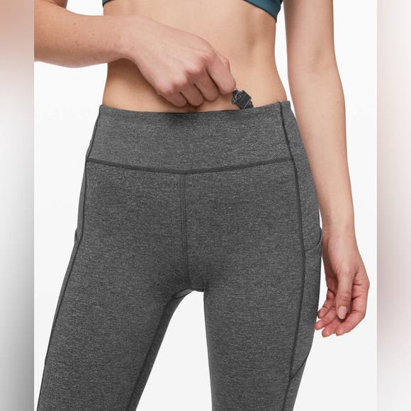 Lululemon Speed Up Tight *28" Sz 4 in Heathered Black - Picture 4 of 14